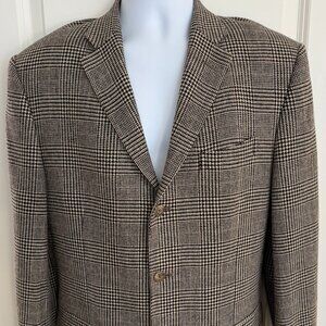 POLO Ralph Lauren Wool/Angora Glen Plaid Suit Jacket, made in Italy